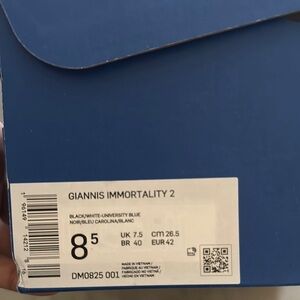 Nike Giannis Immortality 2 in Black and Blue
